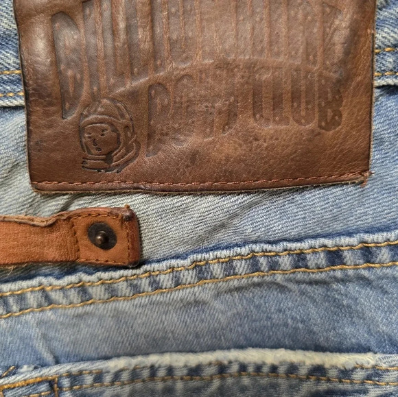Men's Billionaire Boys Club Heart Mind Distressed Back Leather Buckle Rare Sz32 - Picture 10 of 17